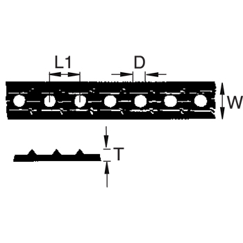 Montageband geplastificeerd PSB-P 10 m 27 x Ø 8,2 x 3,0 mm EV detail 2