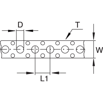 Montageband PSB 10 m 25 x Ø 8,5 x 1,0 mm RVS A2 detail 2