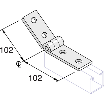 Variable Montagehoek K1354 EV detail 2