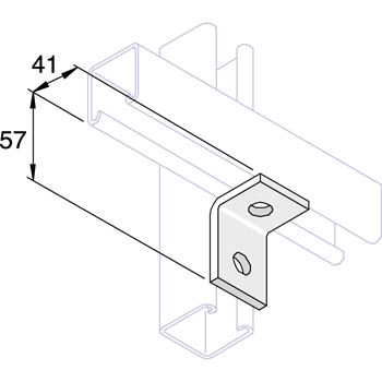 Montagehoek 41 K1068 41/57/90° D=14mm HCB detail 2