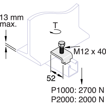 Montagerail balkklem 41 K1386 HCB detail 2